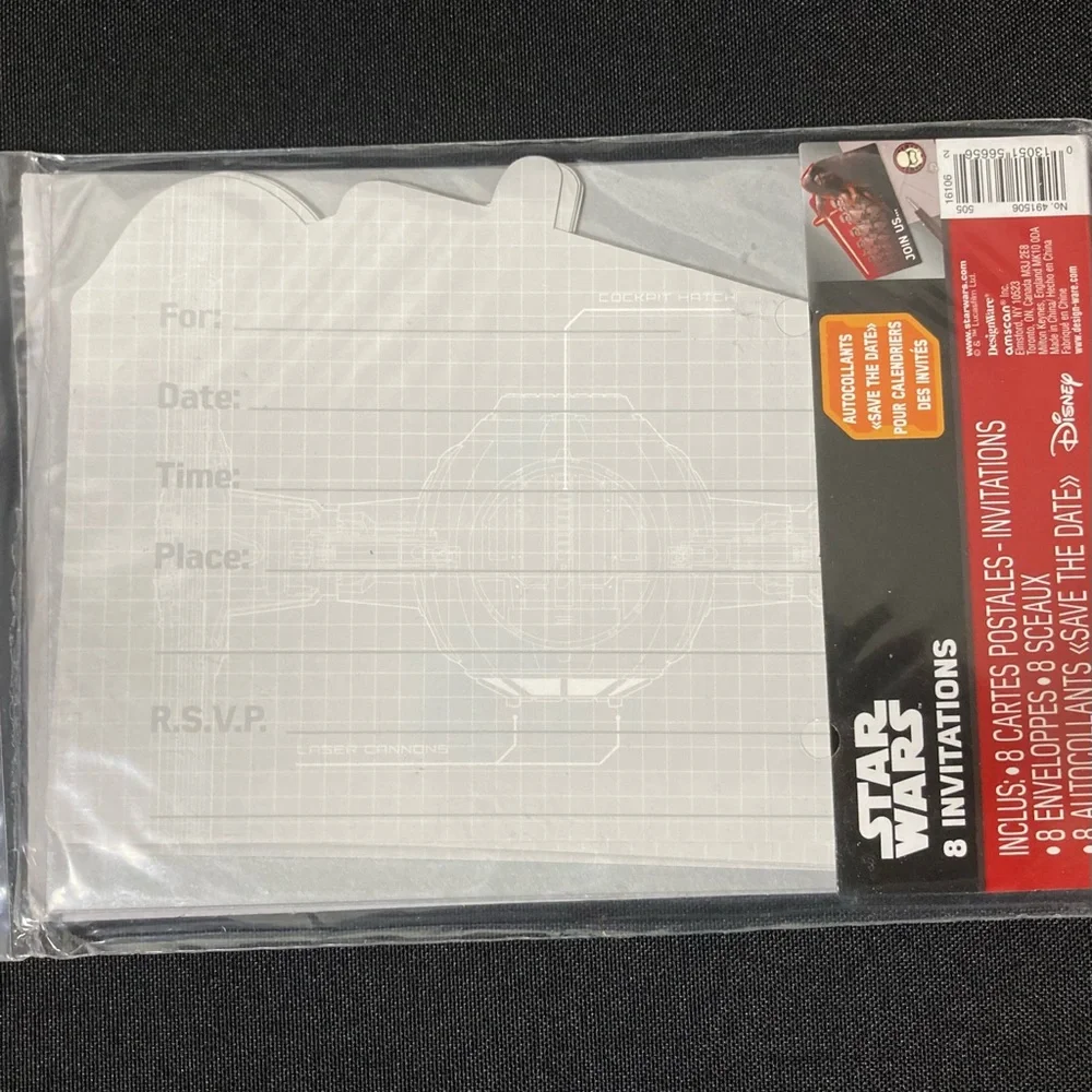 Disney Star Wars Kyle Ren Birthday Invitations 8 Pack